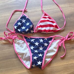 Patriotic Star and Stripe Bikini